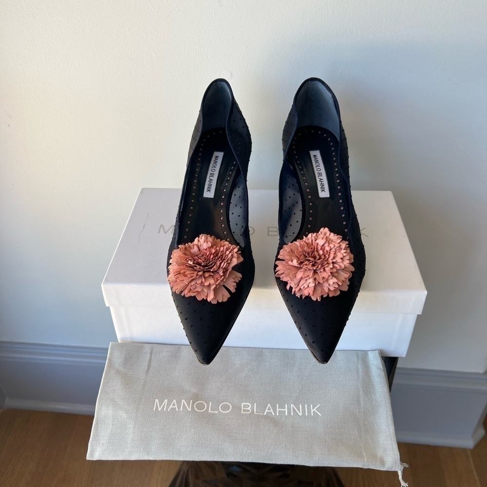 MANOLO BLAHNIK Sohemias 50mm Mesh Pumps